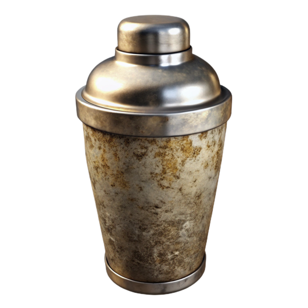 impressive contemporary Cocktail Shaker Cutout Transparent Background authentic png