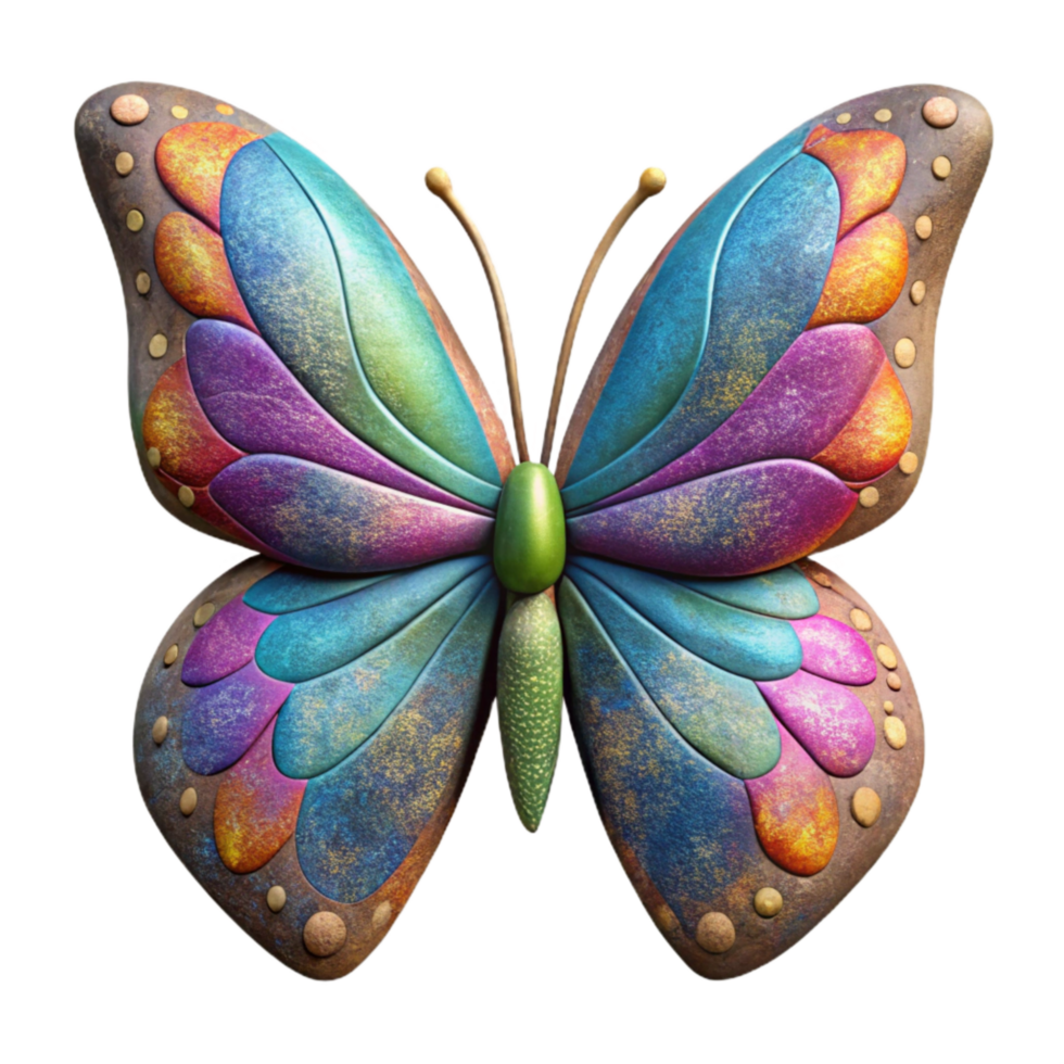 extraordinary contemporary Colorful Butterfly Cutout Isolated Element high resolution png