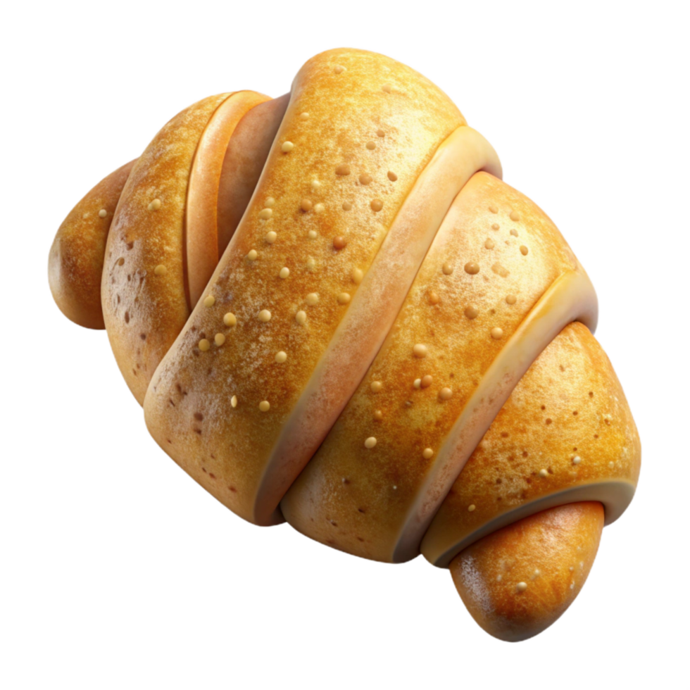 stunning modern Croissant Buttery Flaky Isolated professional png