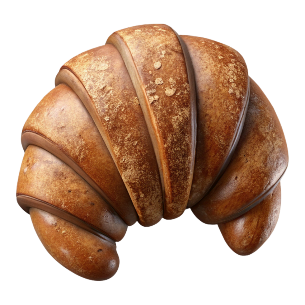 stunning vintage Croissant Isolated with Flaky Layers genuine png