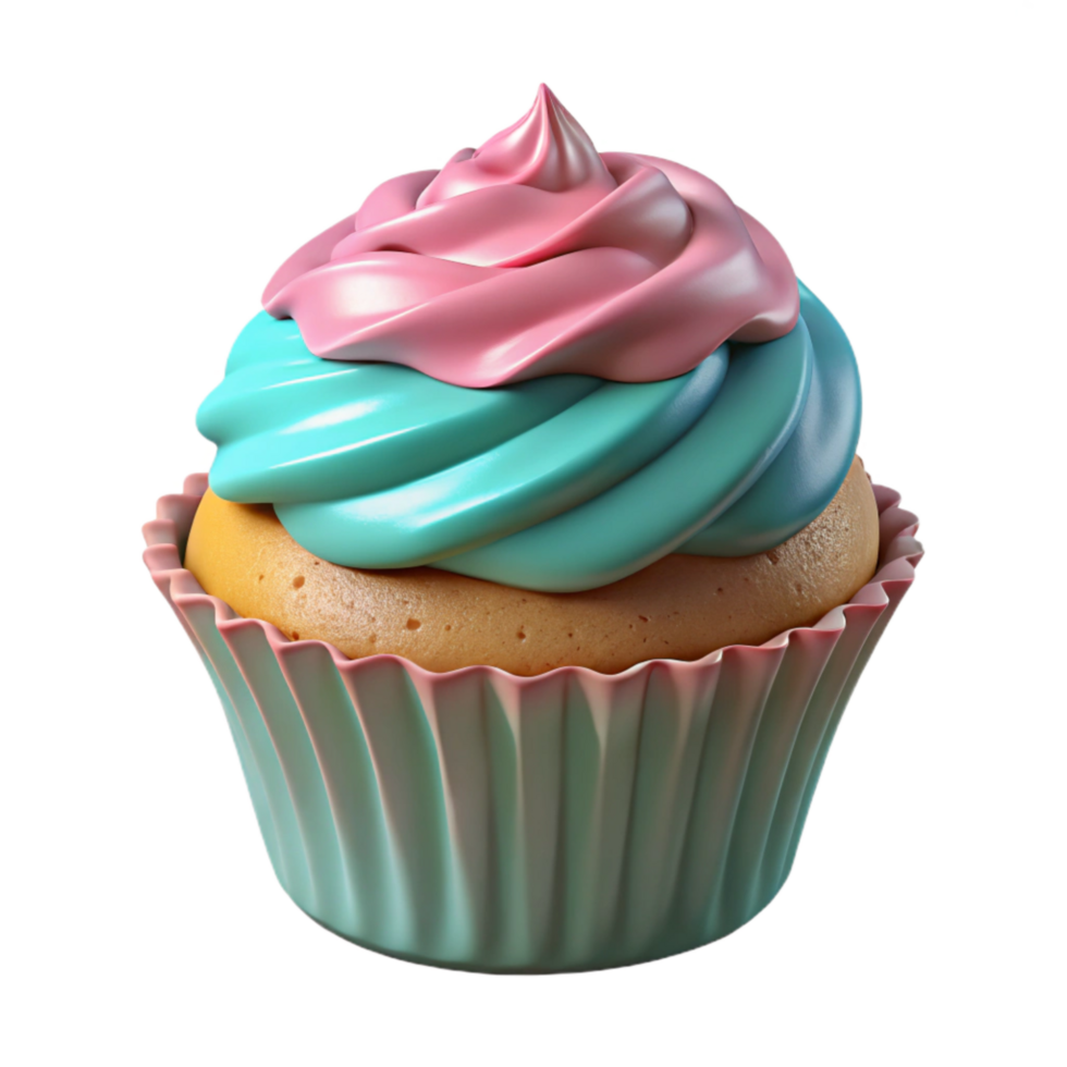 wonderful minimalist Cupcake with Frosting Cutout genuine png