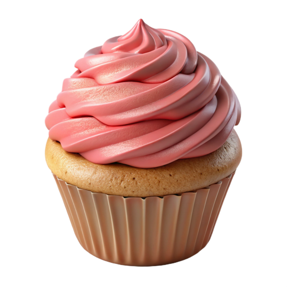 extraordinary artistic Cupcake with Frosting Cutout original png