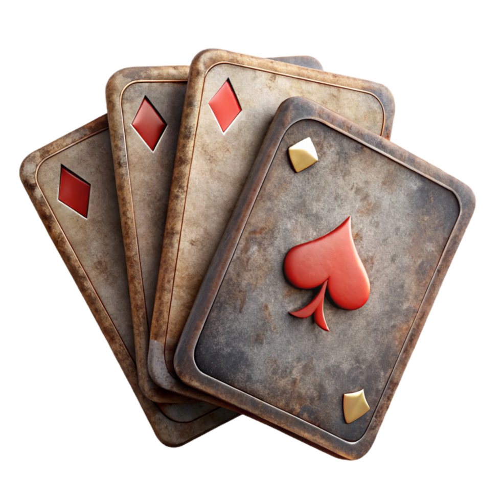 magnificent traditional Cutout Playing Cards with Classic Suits high resolution png