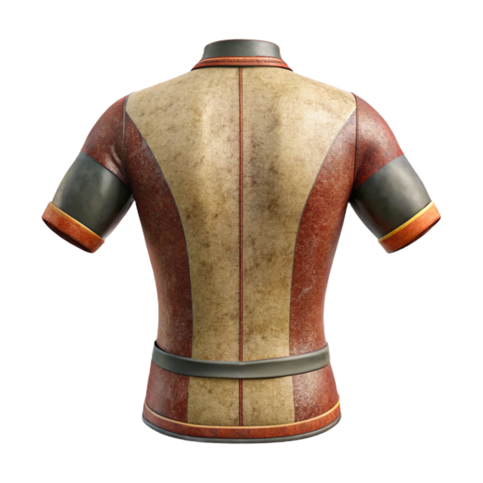 beautiful artistic Cycling Jersey Back View Cutout high quality png