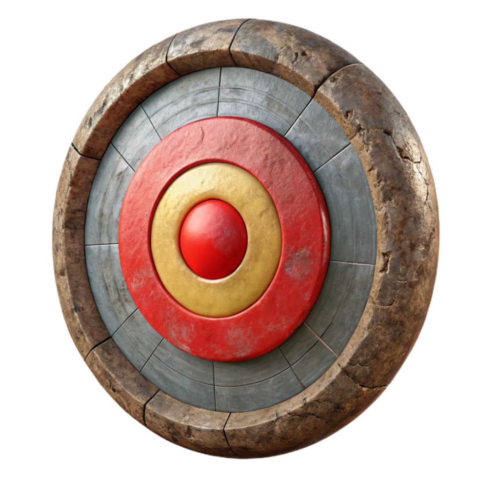 vibrant classic Dartboard Bullseye Red Center Cutout Element high resolution png