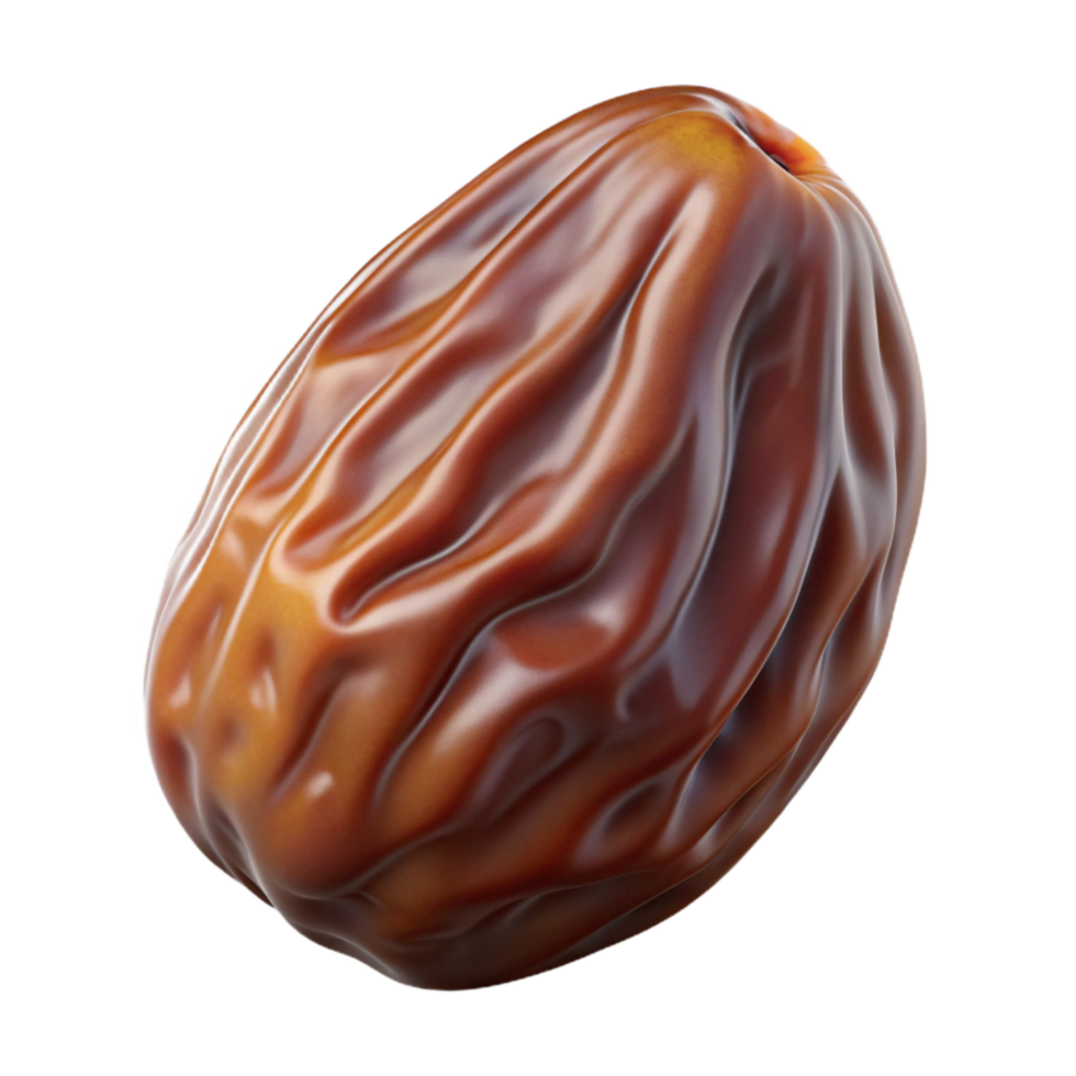 elegant abstract Date Fruit Dried Brown Transparent Background high quality png