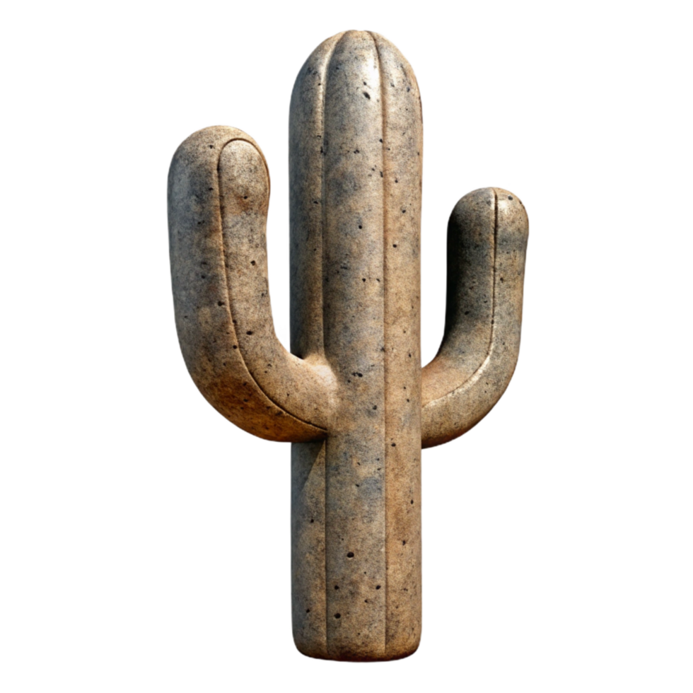 magnificent vintage Desert Cactus Silhouette Isolated Element premium png