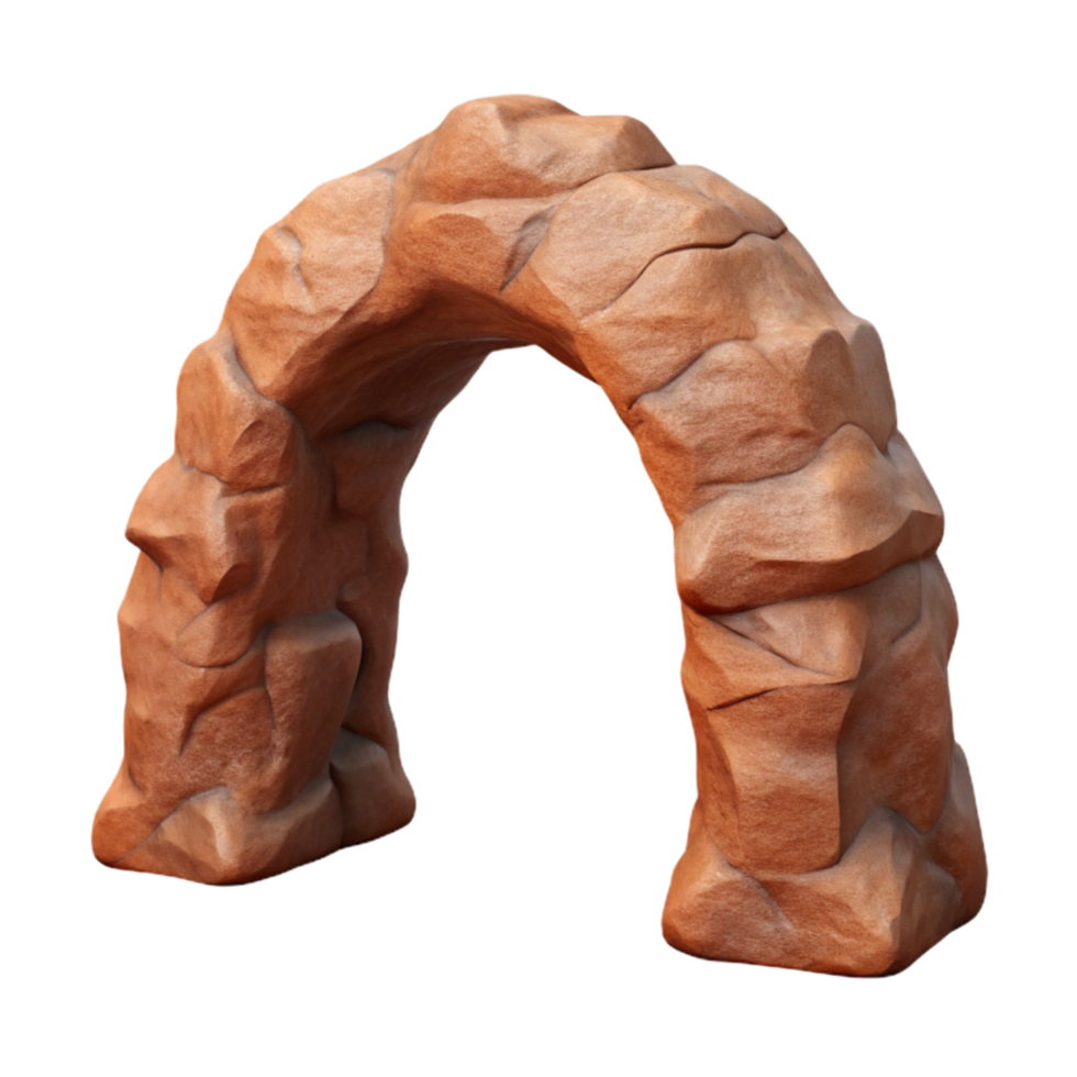 impressive abstract Desert Rock Arch Isolated high resolution png