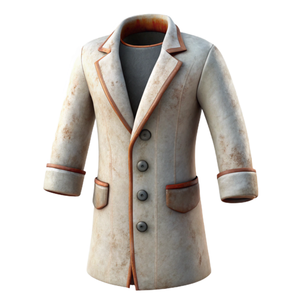 magnificent modern Doctor Coat White Lab Coat Isolated Element premium png