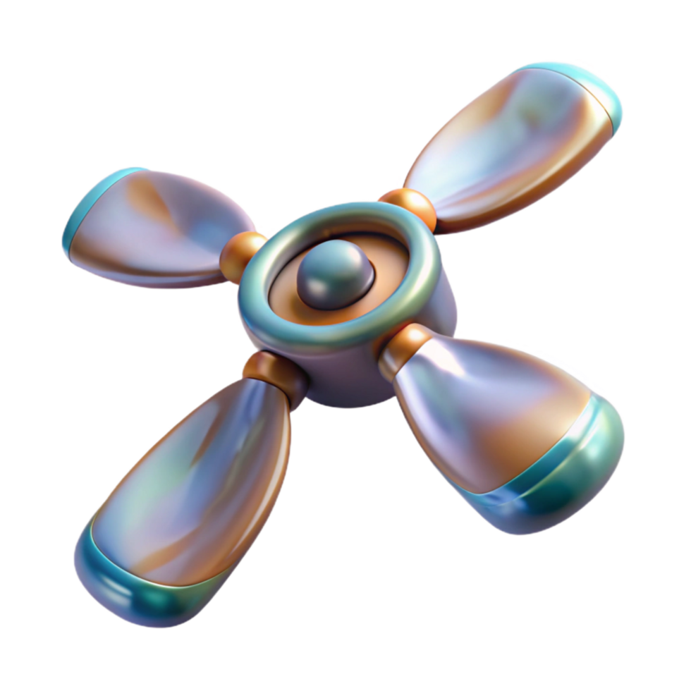 stunning artistic Drone Propellers Spinning Blurred Transparent Background detailed png
