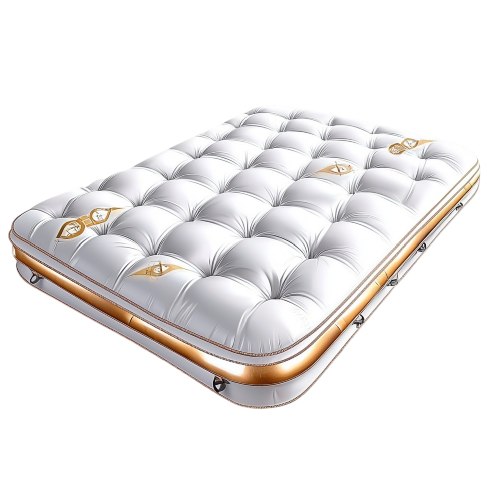 Luxurious inflatable mattress with a tufted design png