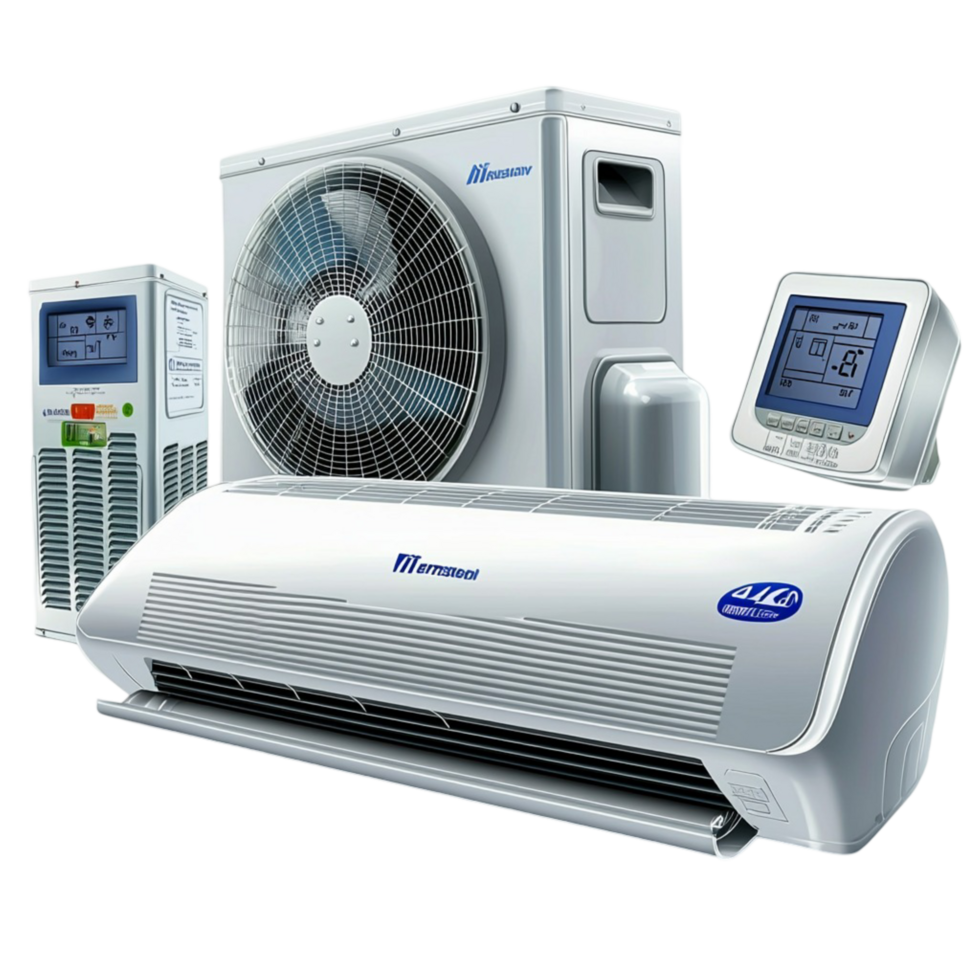 air conditioning system with digital controls png