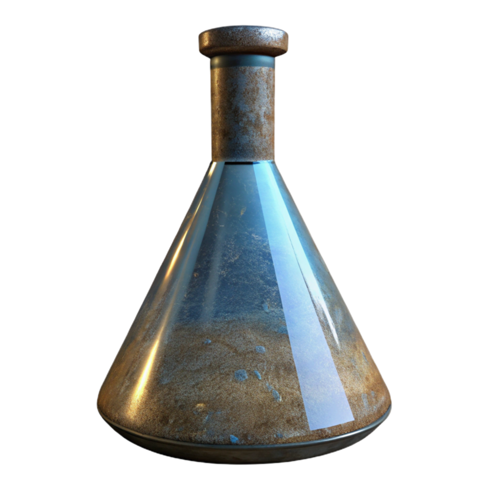 elegant traditional Erlenmeyer Flask with Conical Shape Isolated genuine png