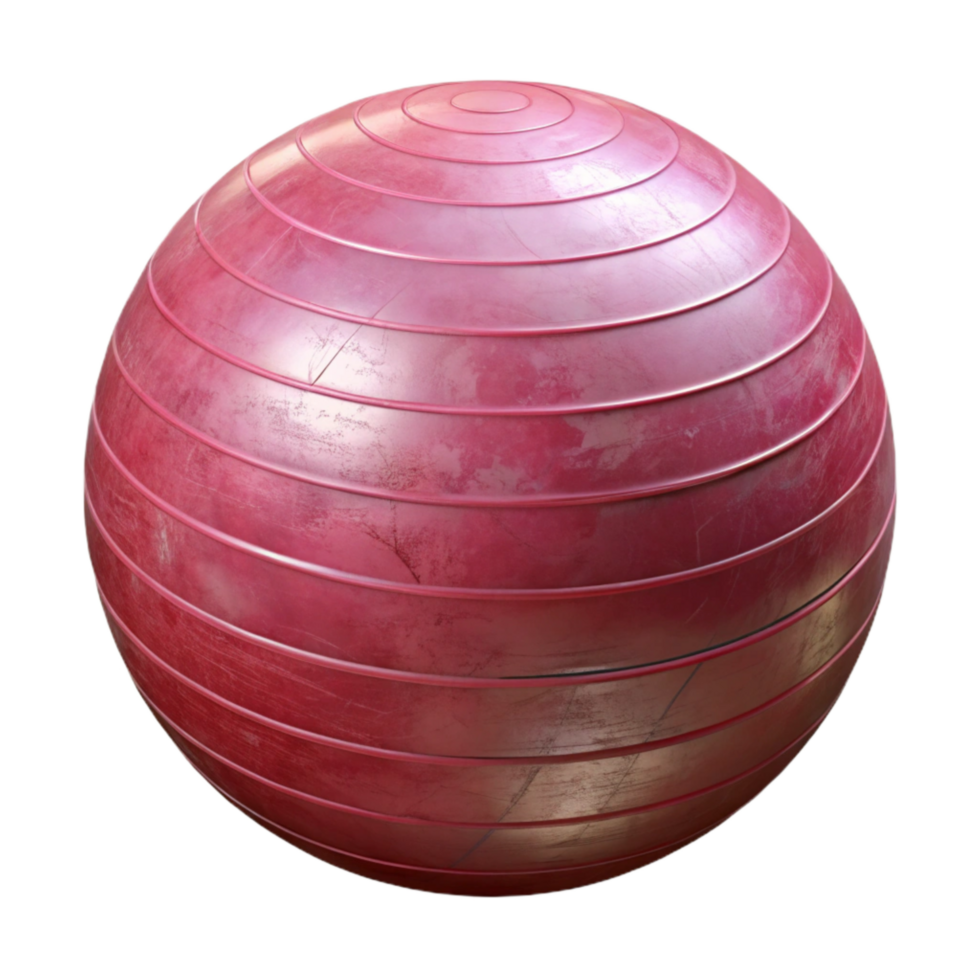 wonderful abstract Exercise Ball Pink Inflated Transparent detailed png