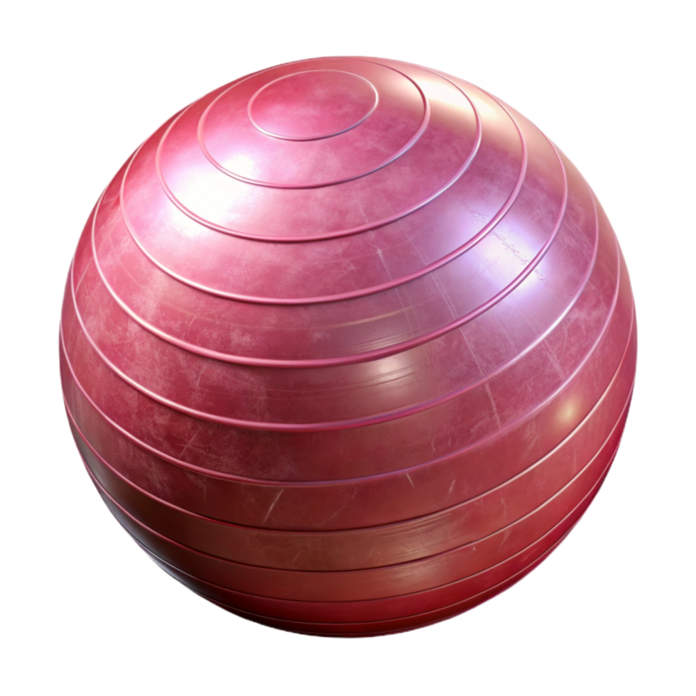 magnificent classic Exercise Ball Pink Inflated Transparent original png