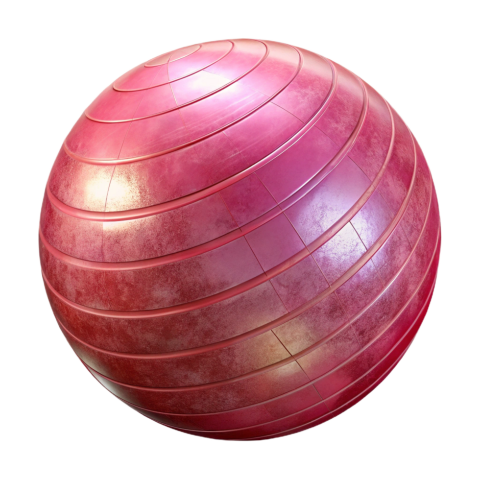 extraordinary contemporary Exercise Ball Pink Inflated Transparent premium png