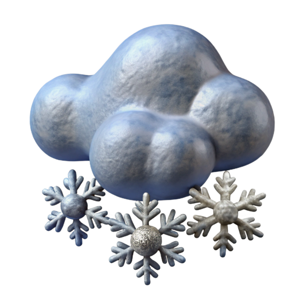 vibrant modern Falling Snowflakes Cutout 4K png