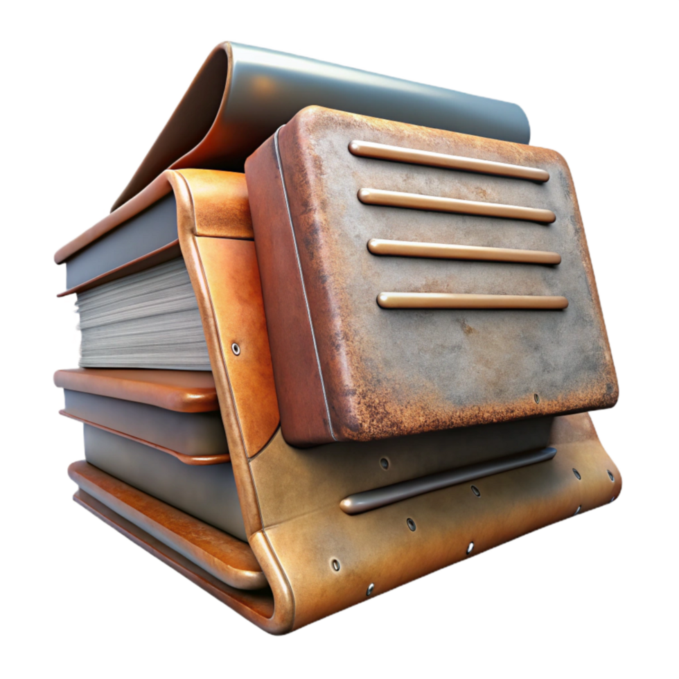 wonderful creative Financial Documents Stack Isolated Element exclusive png