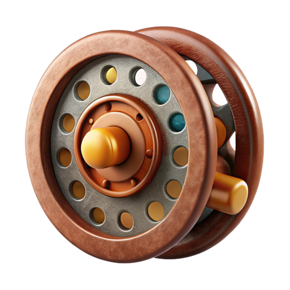 magnificent abstract Fishing Reel Spinning Action Cutout Element high resolution png