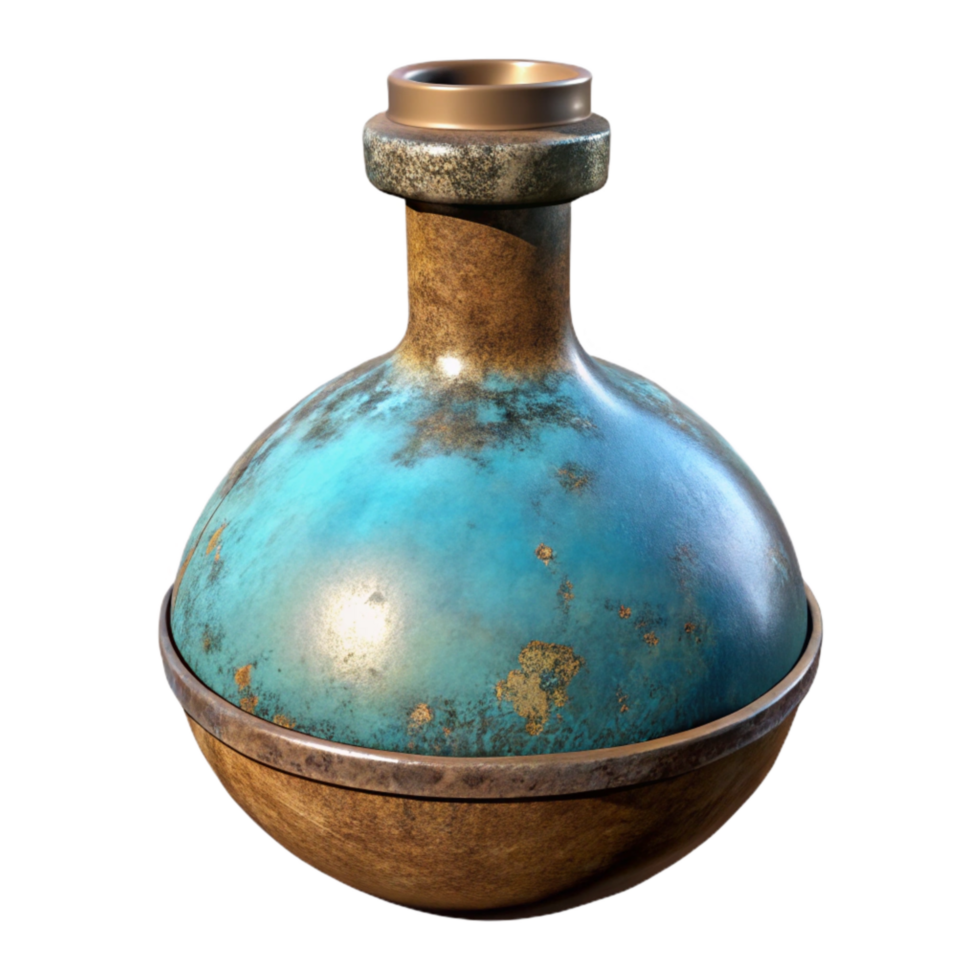 serene rustic Florence Flask with Round Bottom Cutout detailed png