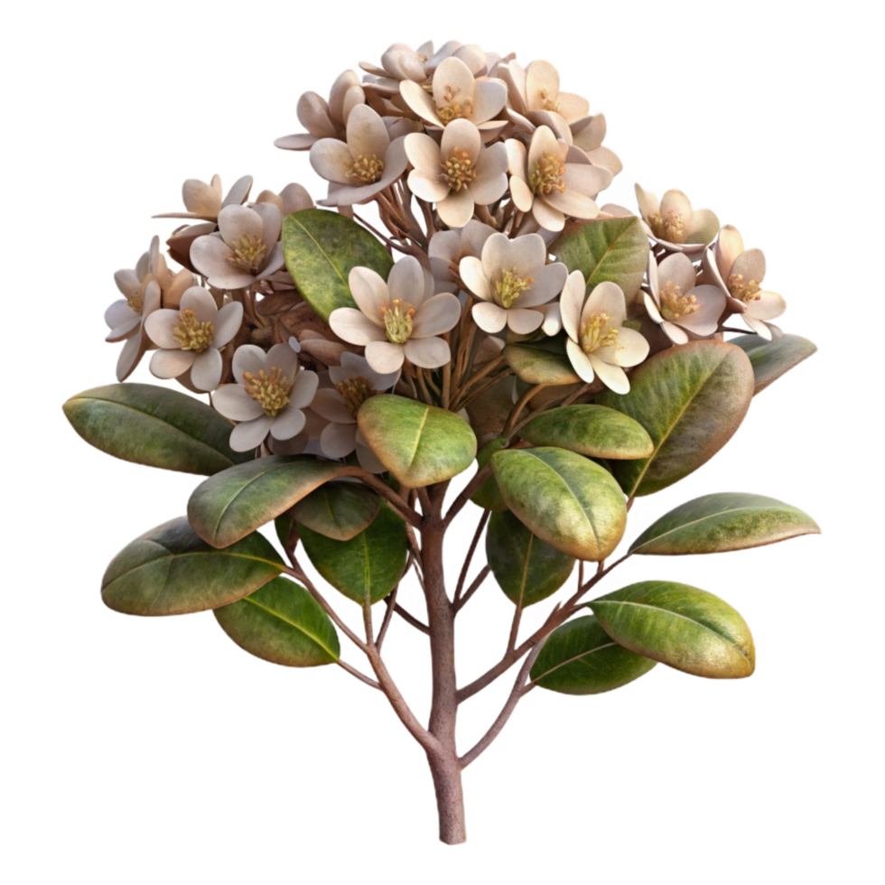 wonderful traditional Flowering Bush Isolated Element professional png