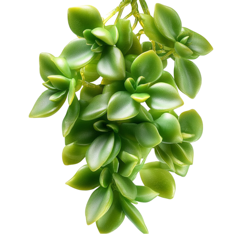 Succulent plant with vibrant green leaves png
