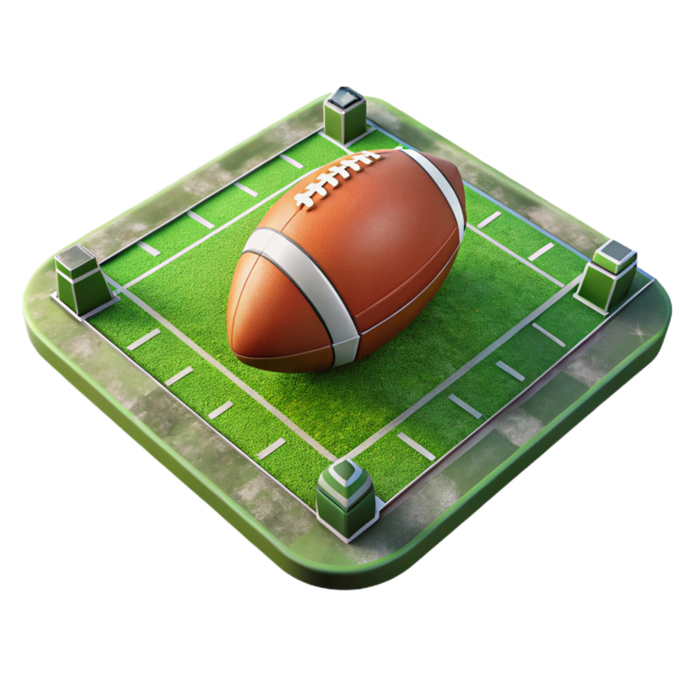 elegant traditional Football Gridiron Field Lines Transparent authentic png