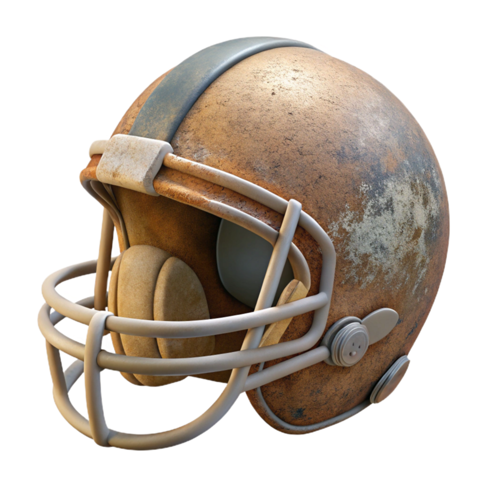 dramatic vintage Football Helmet Front View Cutout exclusive png
