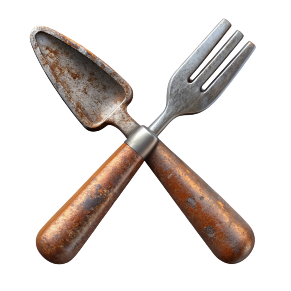vibrant classic Fork and Knife Cutlery Isolated authentic png