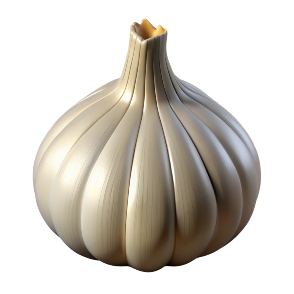 serene contemporary Garlic Bulb Isolated with Cloves high quality png