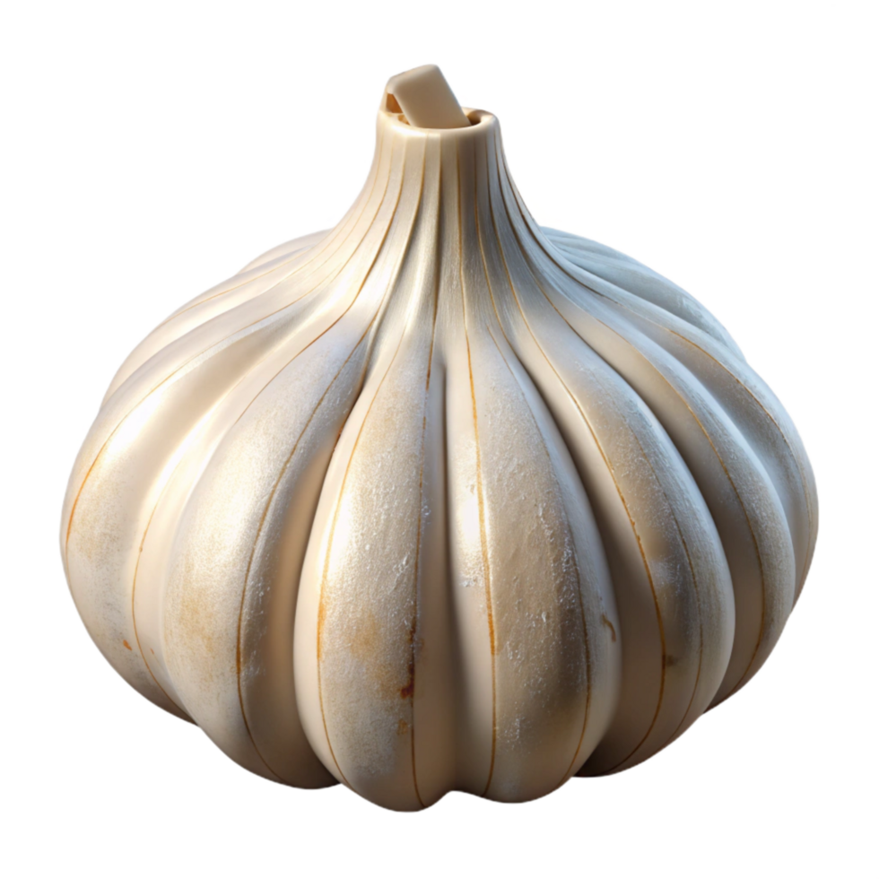 impressive rustic Garlic Bulb White Cutout with Cloves premium png