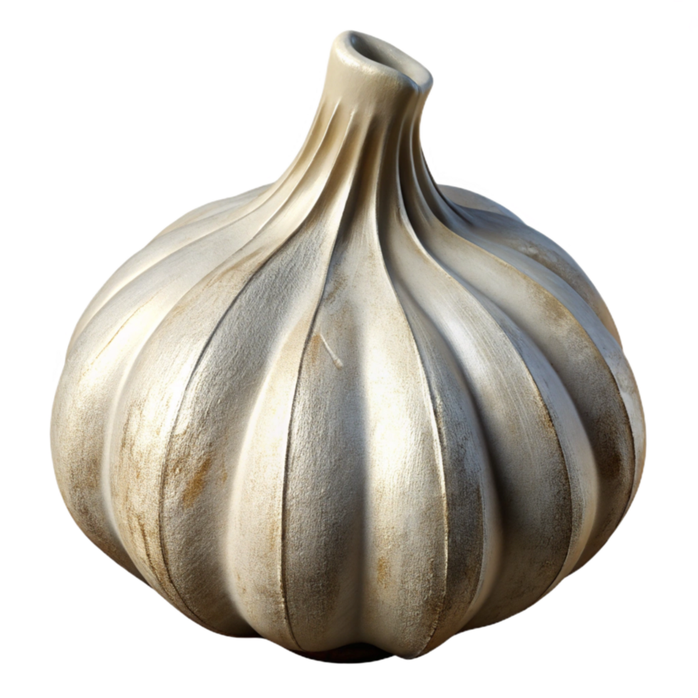dramatic classic Garlic Bulb White Cutout with Cloves original png