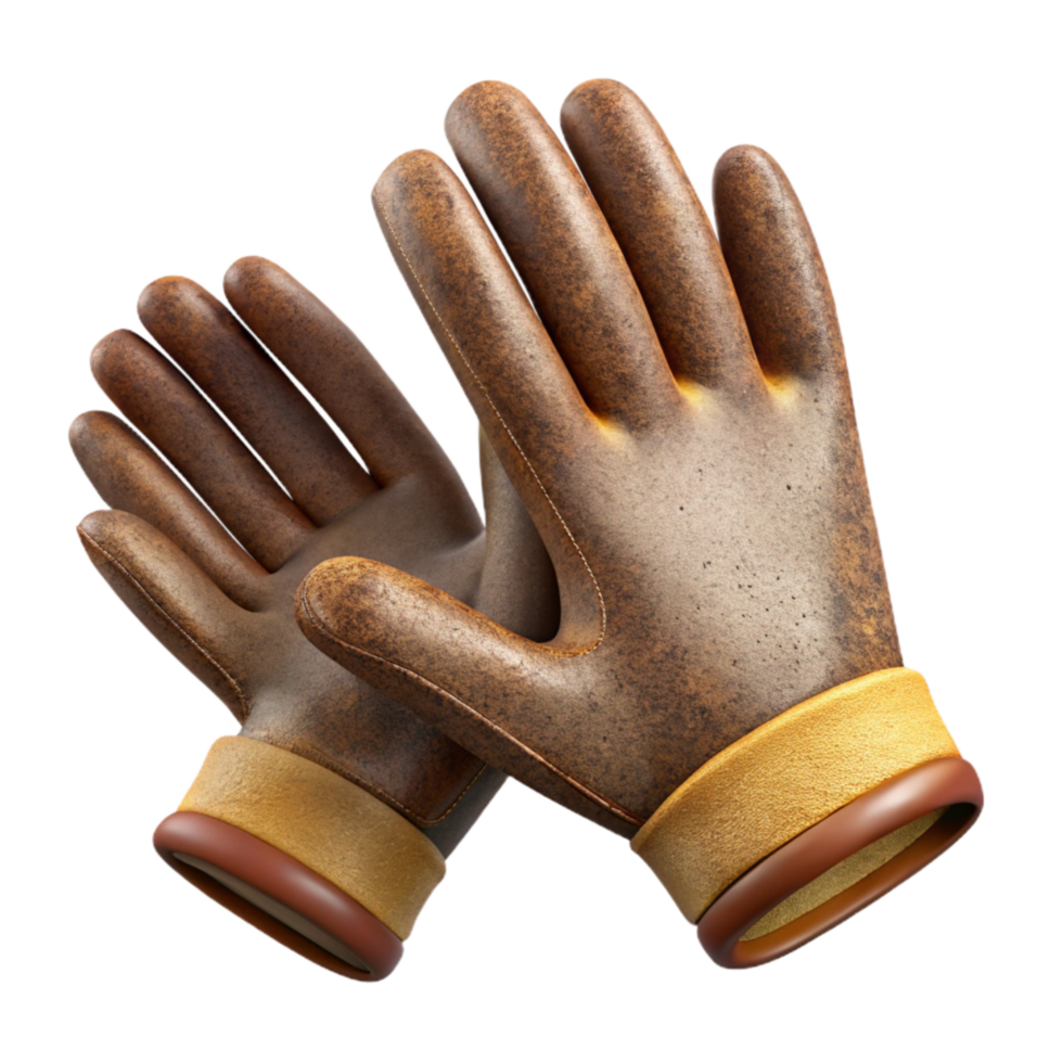 serene modern Gloves with Latex Material Isolated exclusive png