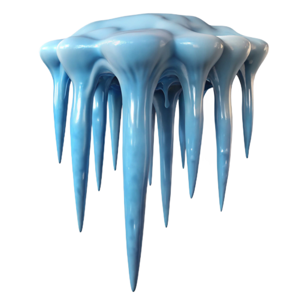 elegant minimalist Icicles Cutout with Transparent Background high quality png