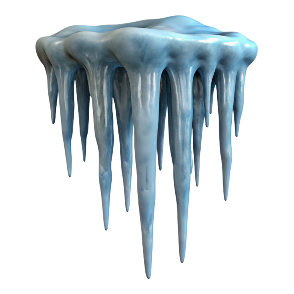 vibrant classic Icicles Cutout with Transparent Background original png