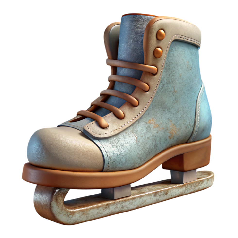 dramatic classic Ice Skates Blade Sharpness Cutout Element premium png