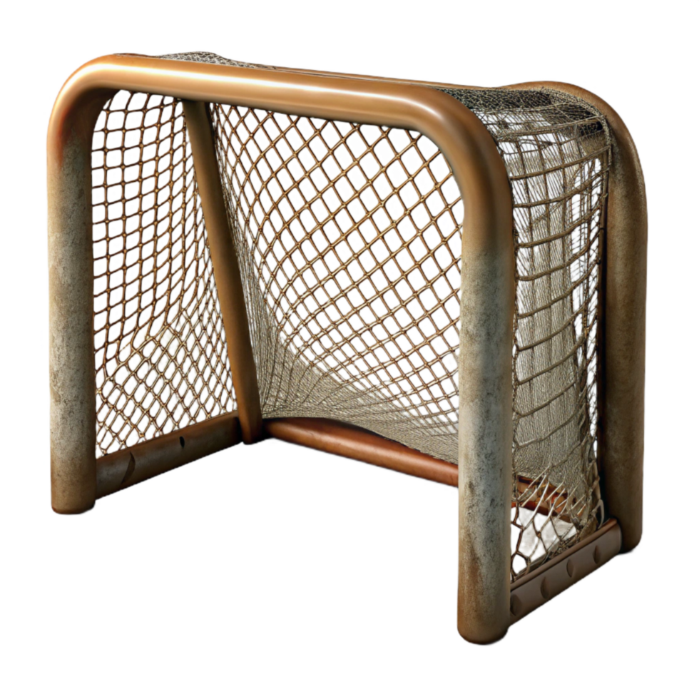 elegant contemporary Hockey Goal Net Close Up Isolated Element detailed png