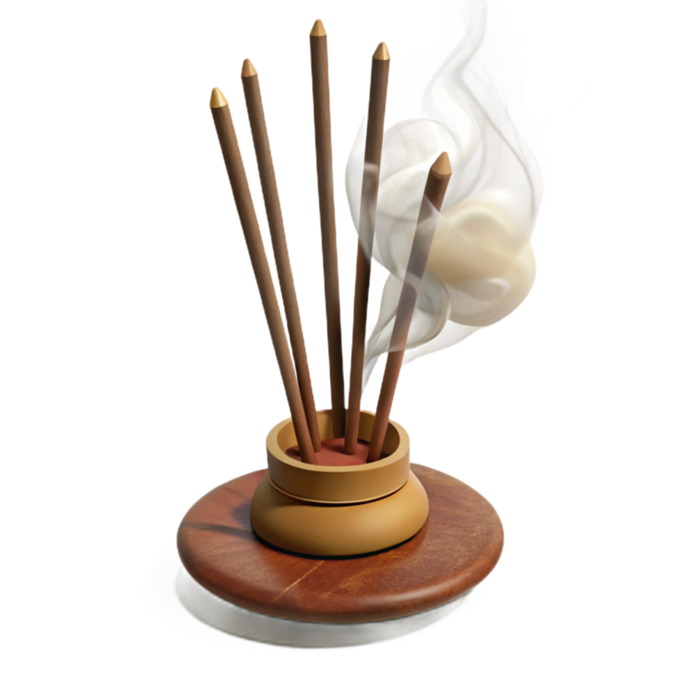 extraordinary creative Incense Sticks Smoke Plume Isolated high resolution png