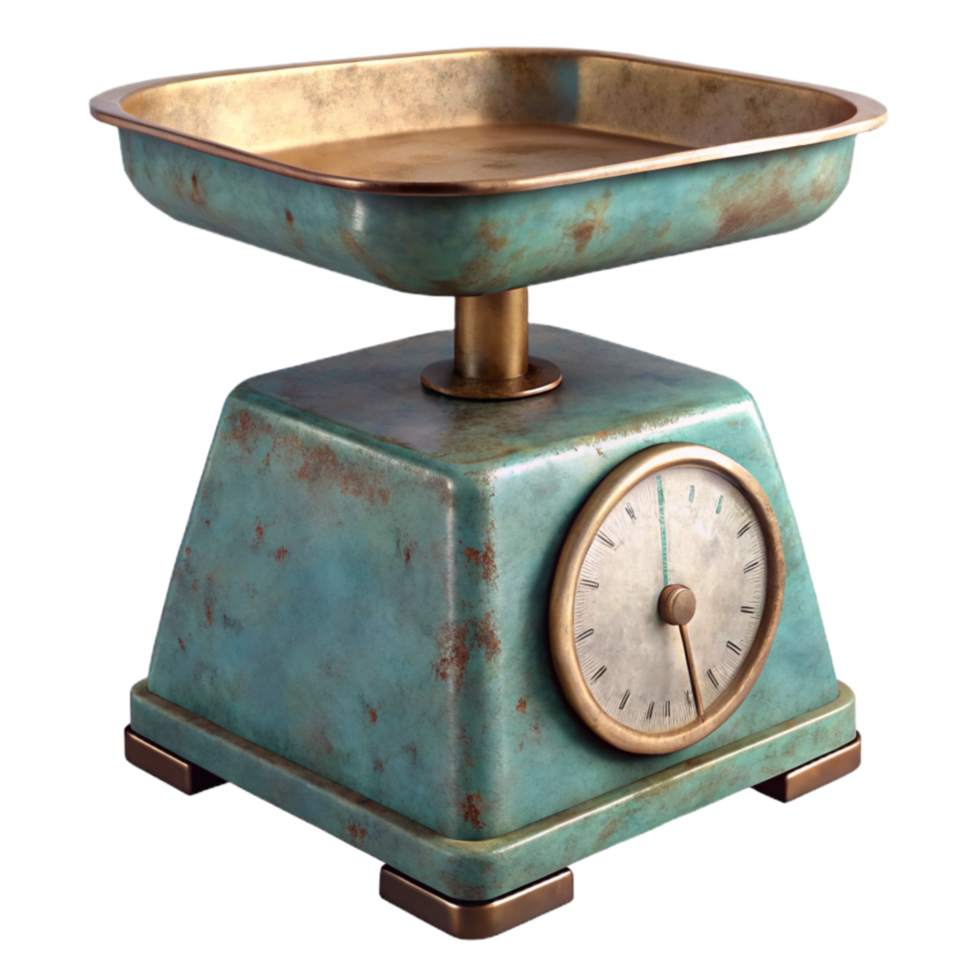 beautiful rustic Kitchen Scale Cutout Transparent Background authentic png