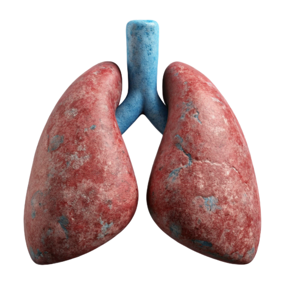serene classic Lung Model with Bronchi Isolated Element premium png