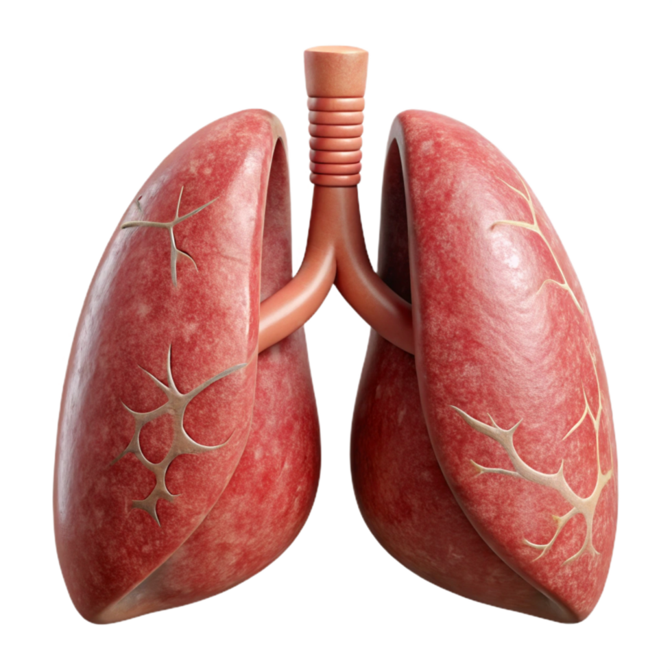elegant rustic Lungs Human Anatomy Transparent Background genuine png