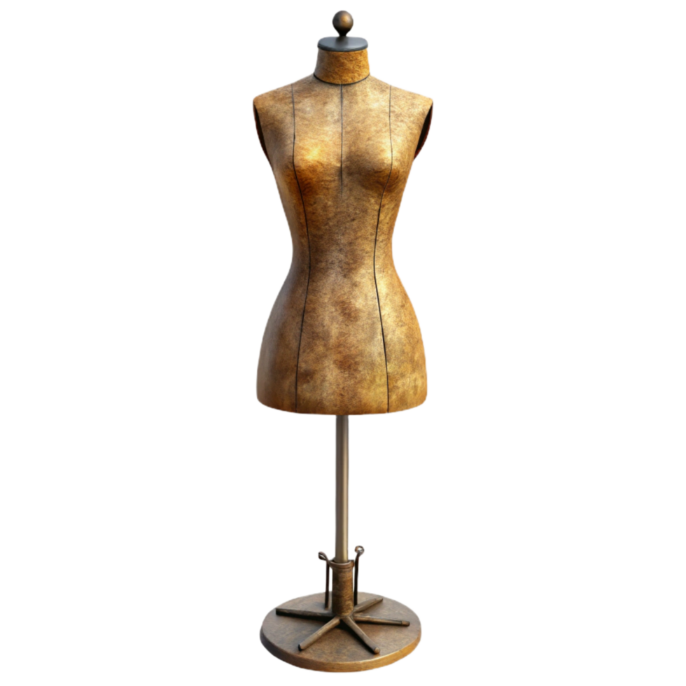 stunning rustic Mannequin with Adjustable Height Isolated authentic png