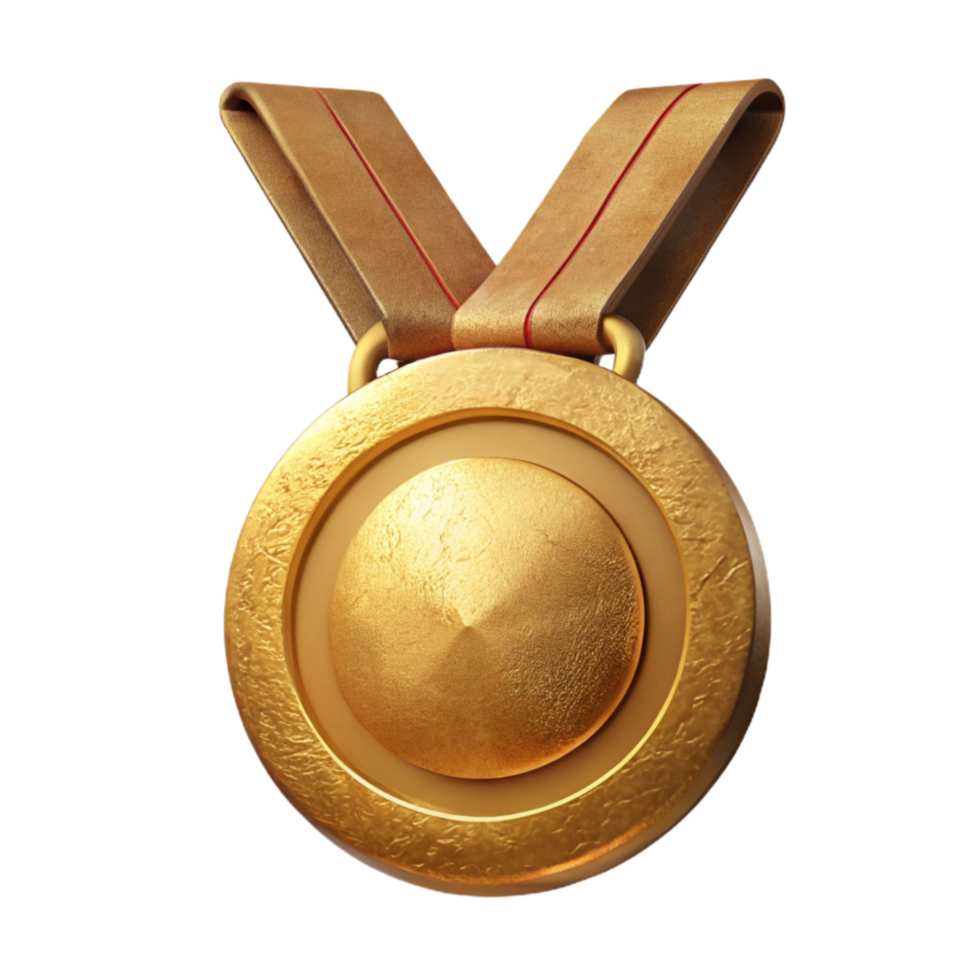 wonderful vintage Medal Gold First Place Isolated Element exclusive png