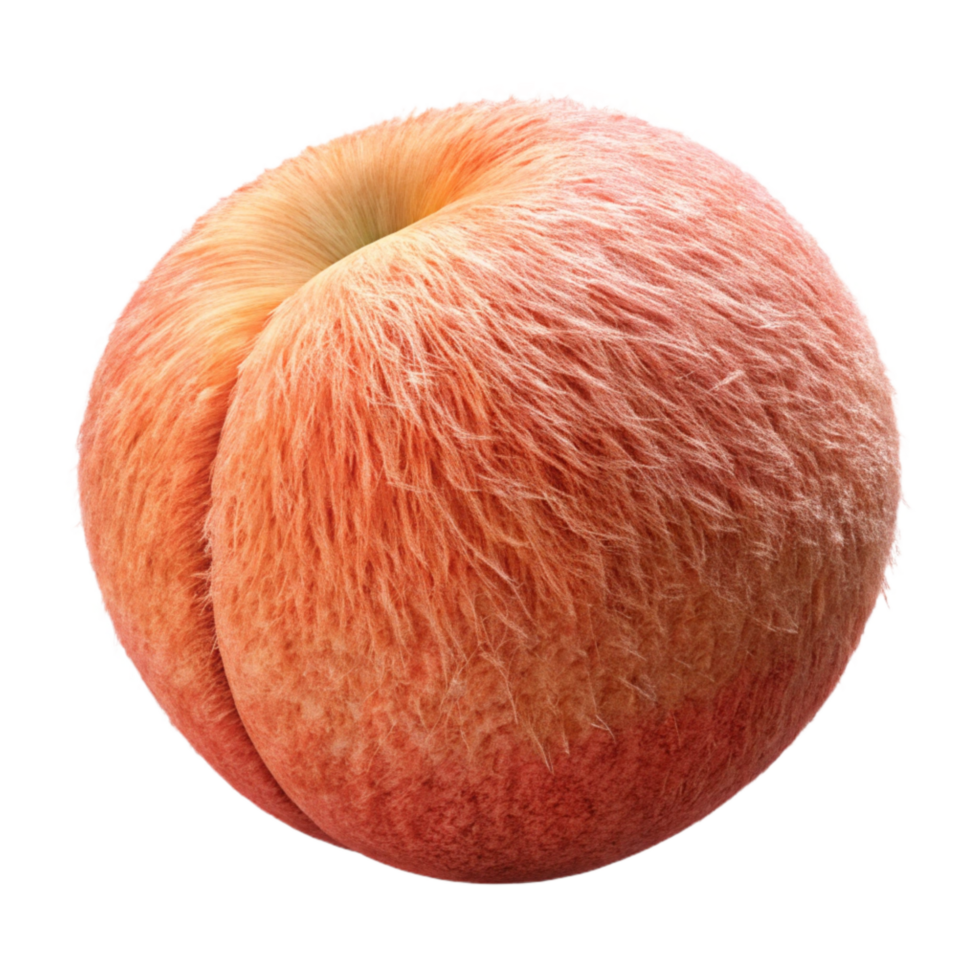 wonderful classic Peach Whole Fuzzy Skin Transparent Background authentic png