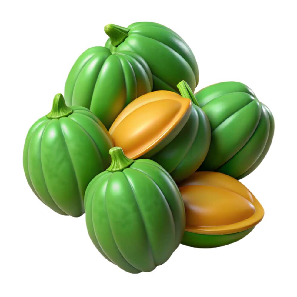 magnificent abstract Pumpkin Seeds Green Hulled Transparent Background professional png