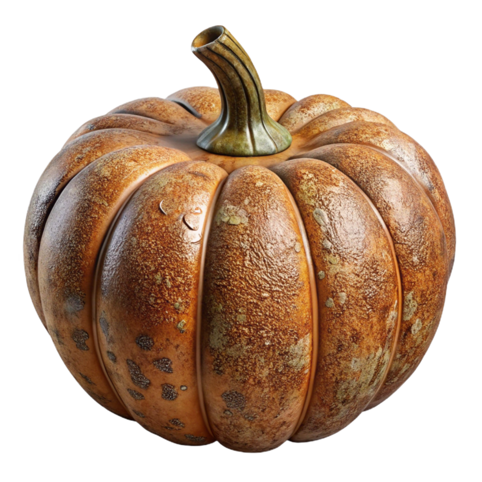impressive minimalist Pumpkin Whole Orange Isolated Cutout detailed png