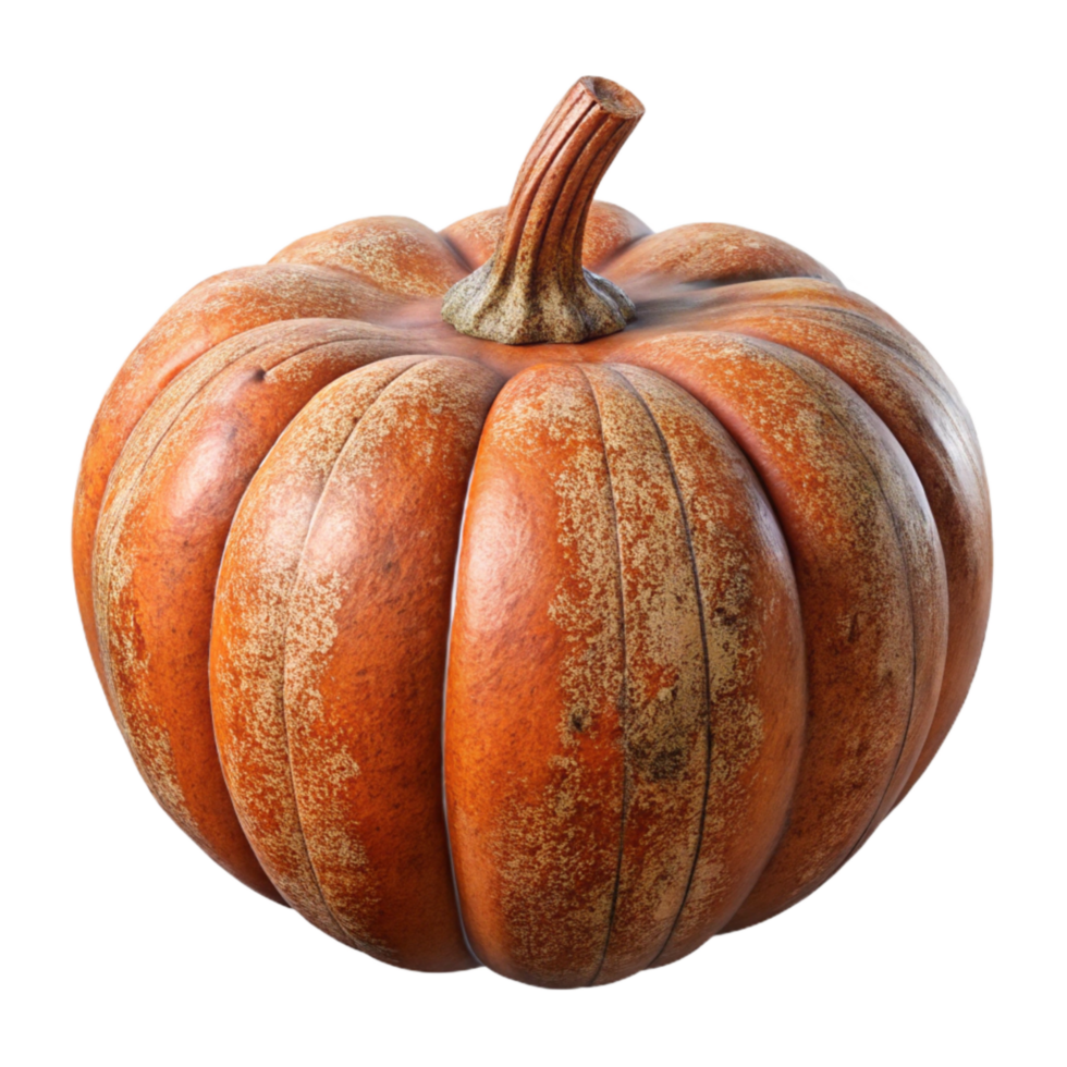 serene classic Pumpkin Whole Orange Isolated Cutout detailed png