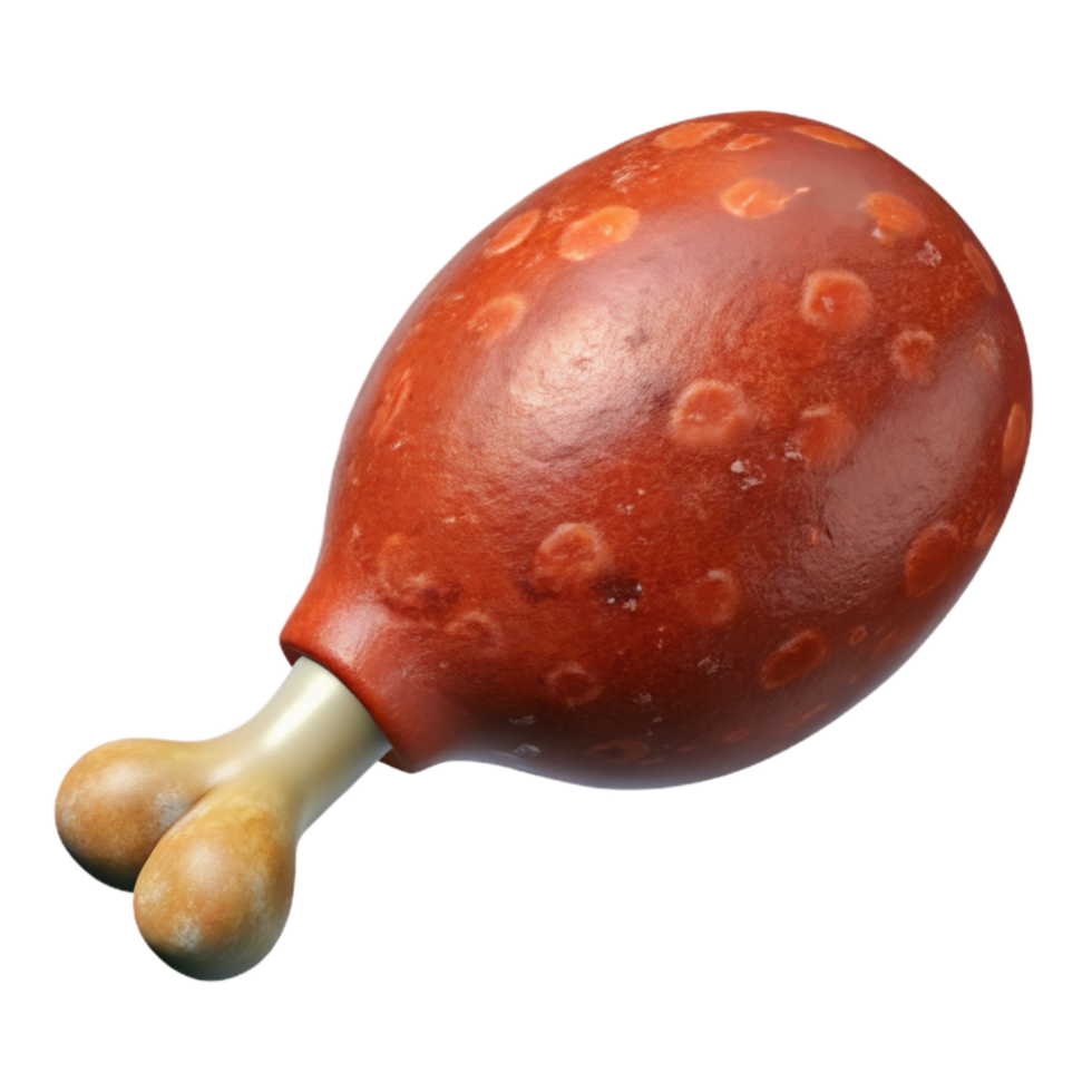 magnificent classic Roasted Chicken Leg Isolated 4K png
