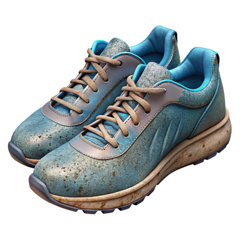 beautiful modern Running Shoes Pair Side View Cutout original png