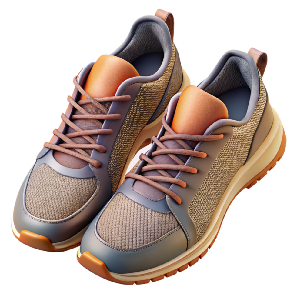 vibrant creative Running Shoes Top View Transparent Background professional png